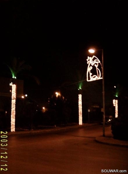 Christmas decoration in Chiyah - Ain el Roumaneh